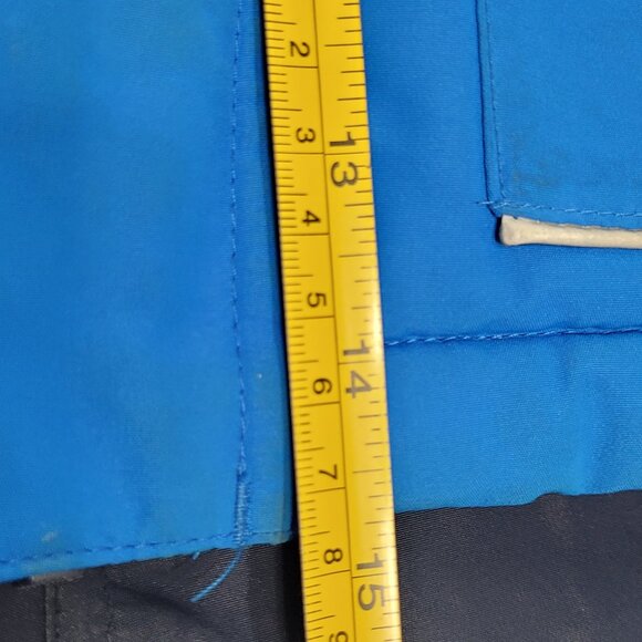 Gusti Kids Blue Zip-Up Hooded Adjustable Winter Jacket Set Black Snow Pants 18M - Picture 14 of 16